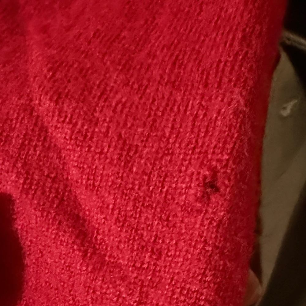 Talbots Red 100% Pure Merino Wool Size XS See Photos - Picture 7 of 7